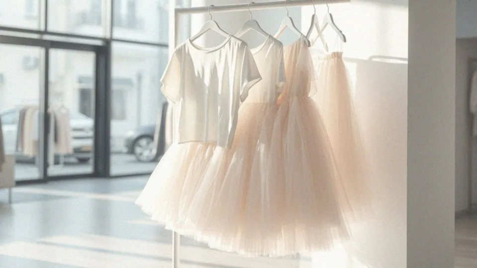 Czy luźniejszy t-shirt pasuje do tiulowej spódnicy?