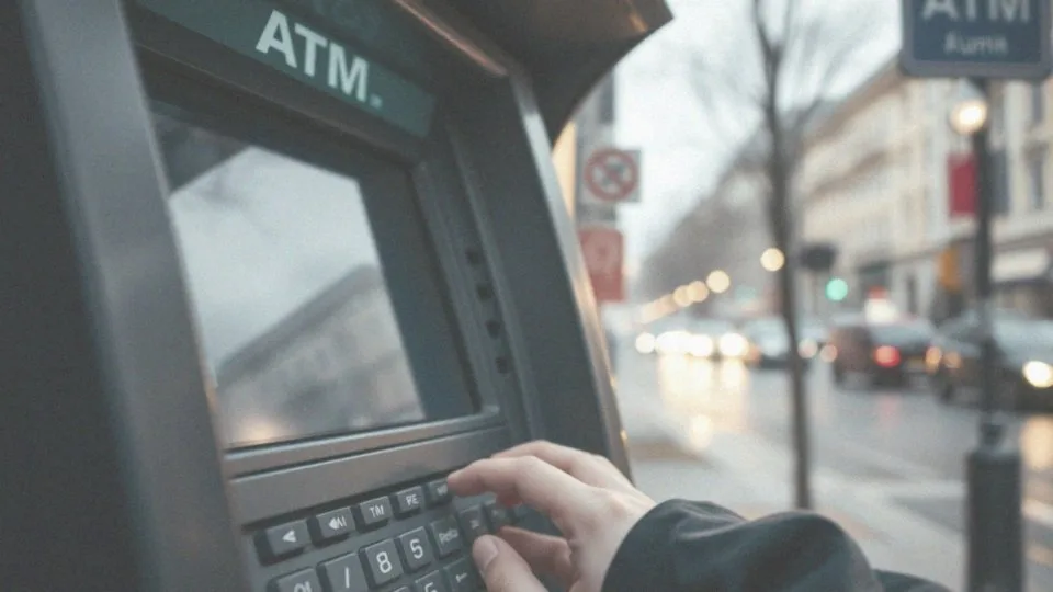 Jakie są wymagane kroki przed odebraniem gotówki z bankomatu?