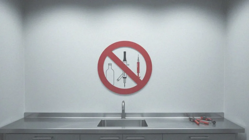 Jakie materiały mogą być zabronione w miejscu pracy?