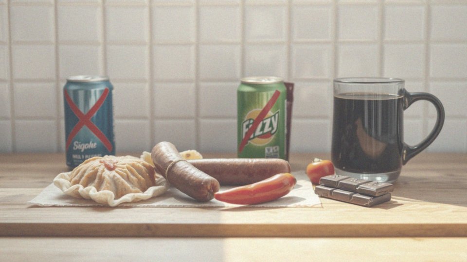 Jakie pokarmy należy unikać w przypadku bólu brzucha po alkoholu?