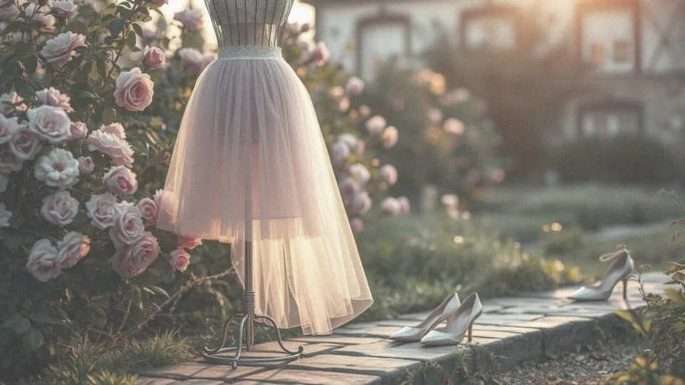 Jak stylizować spódnicę tiulową w romantycznym stylu na wesele?
