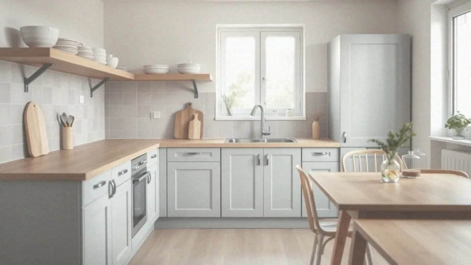 Dlaczego aranżacje kuchenne z szarością i drewnem tworzą naturalny wystrój?