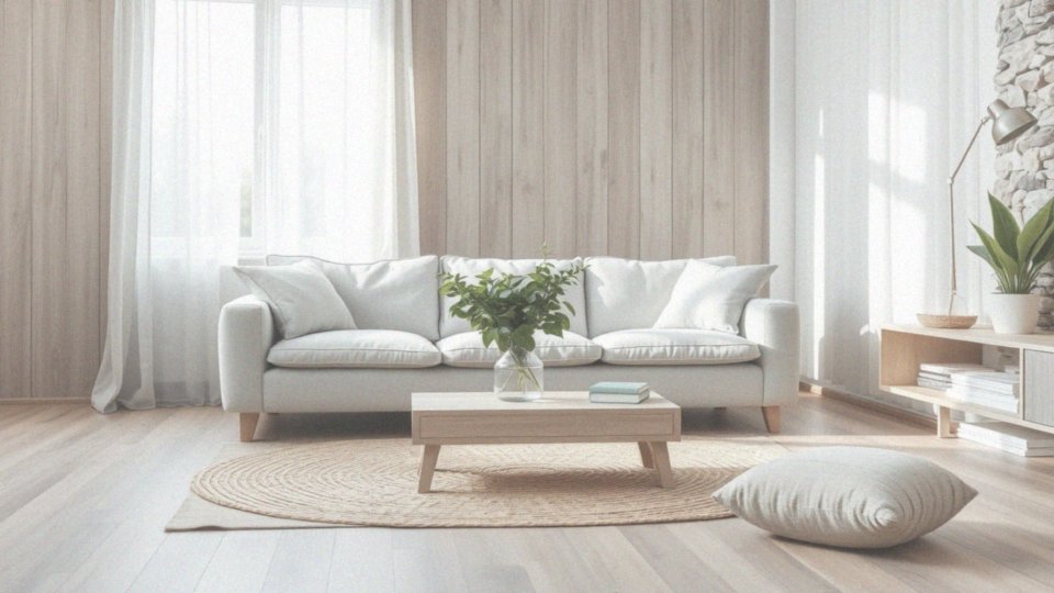 Jakie materiały naturalne mogą uzupełnić szary salon z drewnem?