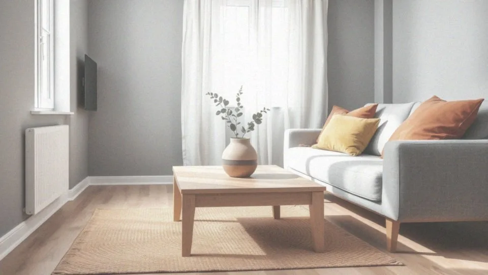 Jakie są najlepsze akcenty kolorystyczne do szarego salonu z drewnem?