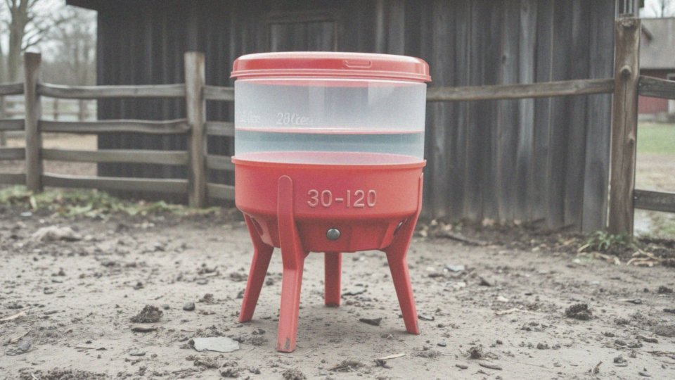 Poidło dla kur 30l – zalety i funkcje automatycznego systemu
